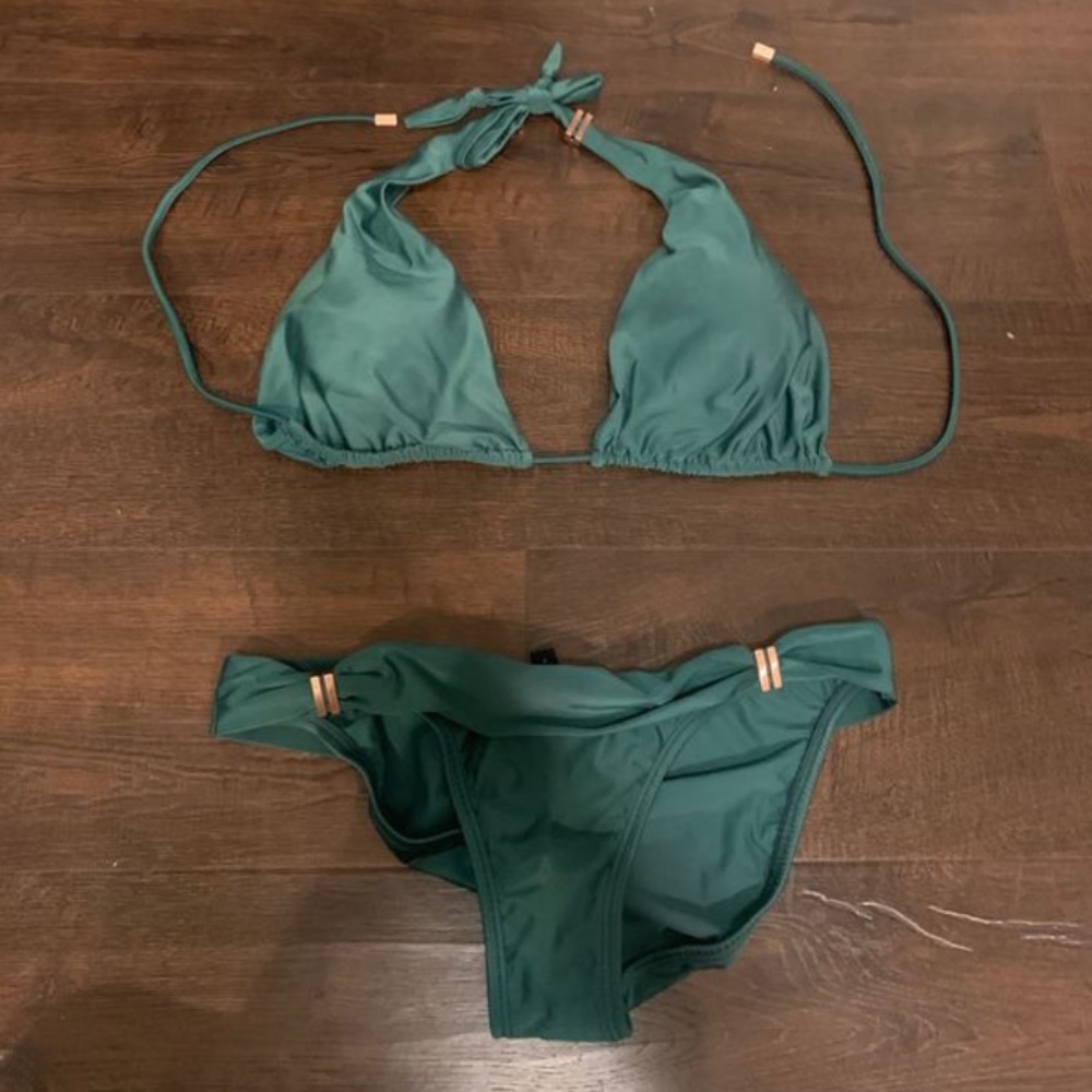 Beautiful green bikini
